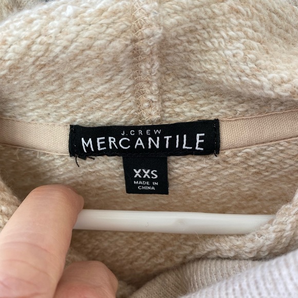J. Crew cream color Mercantile Funnel neck Sweatshirt , Cowl Neck Sweater - Picture 3 of 16